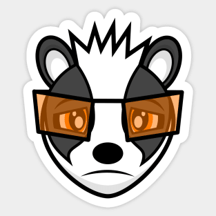 Sad Badger Æmber Sticker